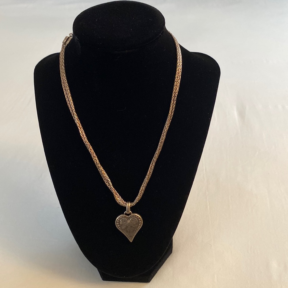 Brighton Heart Pendant with Triple Chain